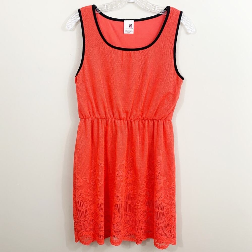 Pink Owl Coral Lace Fit & Dress